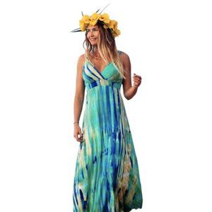 Pineapples Boutique Zin Knits Ginger Resort Maxi Dress